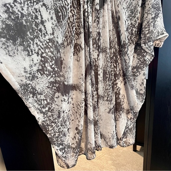 H By Halston Grey & White Dress Size Large - Picture 8 of 16